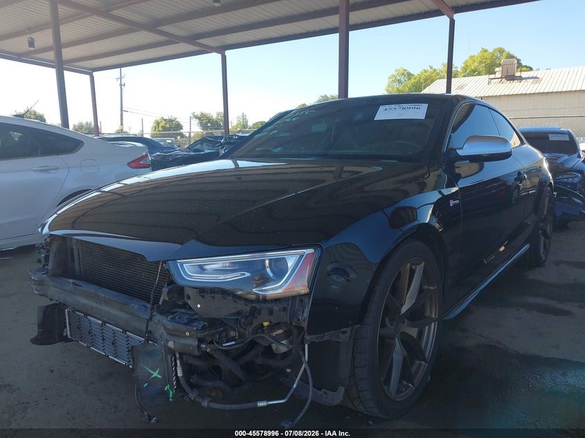 2013 Audi S5 VIN WAUCGAFR4DA001587 IAAI salvage auction — FRONT END, Salvage (California), sold $2,900 on 2026-07-28 (photo 2)