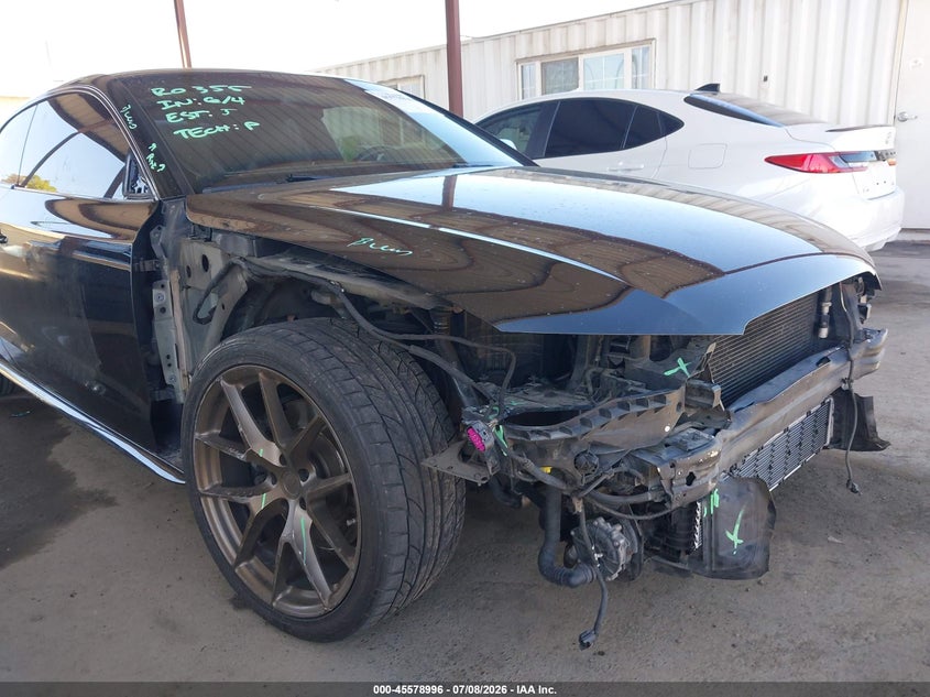 2013 Audi S5 VIN WAUCGAFR4DA001587 IAAI salvage auction — FRONT END, Salvage (California), sold $2,900 on 2026-07-28 (photo 6)
