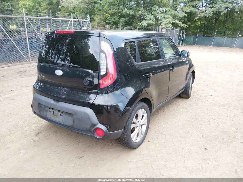 2014 Kia Soul VIN KNDJP3A54E7058090 IAAI salvage auction — NORMAL WEAR, Clear (Virginia), sold $500 on 2026-07-30 (photo 4)