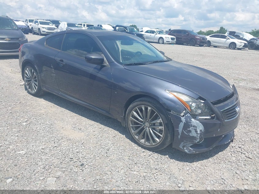 2013 Infiniti G VIN JN1CV6EL7DM982955 IAAI salvage auction — NORMAL WEAR, Clear (Tennessee), sold $500 on 2026-07-30 (photo 1)