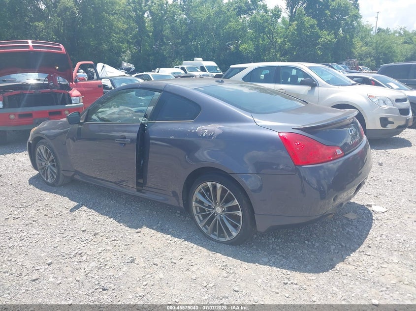 2013 Infiniti G VIN JN1CV6EL7DM982955 IAAI salvage auction — NORMAL WEAR, Clear (Tennessee), sold $500 on 2026-07-30 (photo 3)