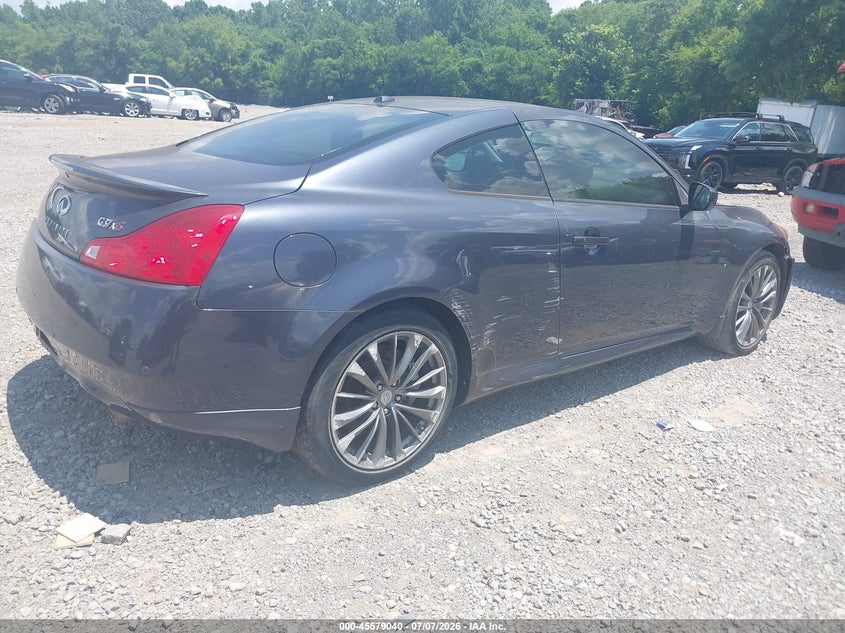 2013 Infiniti G VIN JN1CV6EL7DM982955 IAAI salvage auction — NORMAL WEAR, Clear (Tennessee), sold $500 on 2026-07-30 (photo 4)