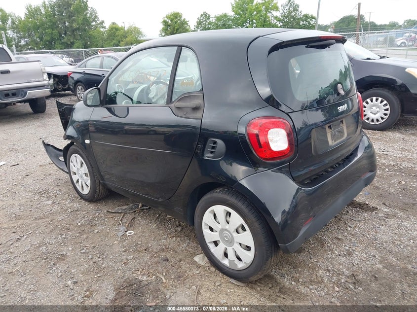 2016 Smart Fortwo VIN WMEFJ5DA3GK071054 IAAI salvage auction — FRONT END, Clear (Virginia), sold $525 on 2026-07-31 (photo 3)