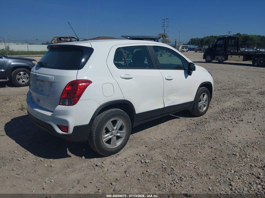2018 Chevrolet Trax VIN KL7CJNSB2JB572910 IAAI salvage auction — RIGHT SIDE, Salvage Title, sold $1,050 on 2026-07-23 (photo 4)