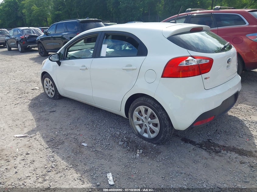 2013 Kia Rio VIN KNADM5A35D6319230 IAAI salvage auction — VANDALISM, Mv-907A (New York), sold $50 on 2026-07-28 (photo 3)