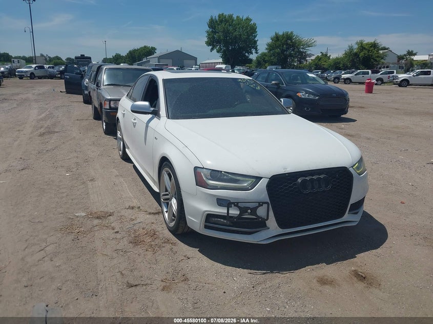 2013 Audi S4 VIN WAUKGAFL1DA064766 IAAI salvage auction — NORMAL WEAR, Regular Certificate (Iowa), sold $3,900 on 2026-07-13 (photo 1)