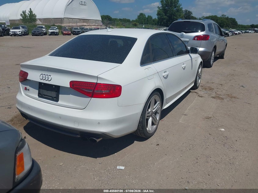 2013 Audi S4 VIN WAUKGAFL1DA064766 IAAI salvage auction — NORMAL WEAR, Regular Certificate (Iowa), sold $3,900 on 2026-07-13 (photo 4)