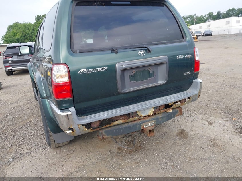 2001 Toyota 4runner VIN JT3HN86R619045101 IAAI salvage auction — REAR END, Clear (New Jersey), sold $950 on 2026-07-23 (photo 6)