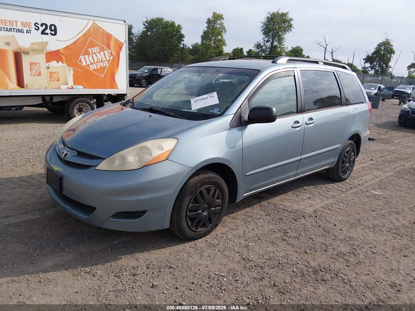 2006 Toyota Sienna VIN 5TDZA23C26S477363 IAAI salvage auction — NORMAL WEAR, Clear (New Jersey), sold $975 on 2026-07-14 (photo 2)