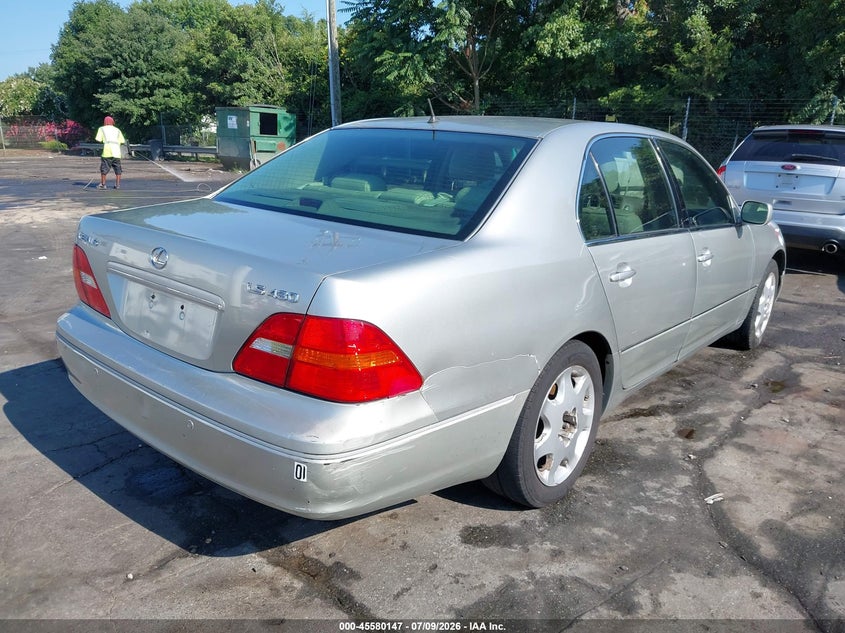2002 Lexus Ls 430 VIN JTHBN30F120073993 IAAI salvage auction — NORMAL WEAR, Clear (North Carolina), sold $675 on 2026-07-30 (photo 4)