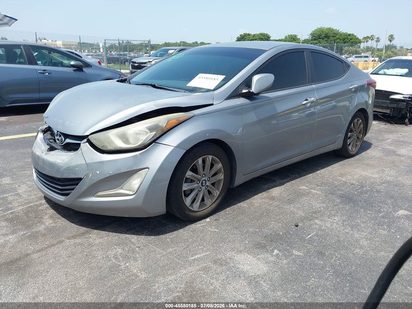2015 Hyundai Elantra VIN KMHDH4AE7FU419570 IAAI salvage auction — FRONT END, Rebuildable (Florida), sold $1,125 on 2026-07-30 (photo 2)