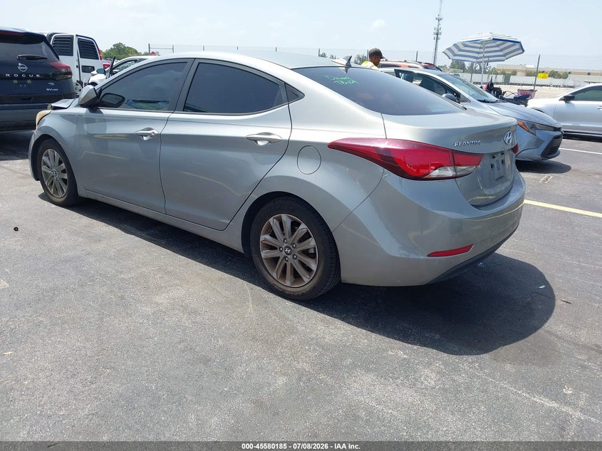 2015 Hyundai Elantra VIN KMHDH4AE7FU419570 IAAI salvage auction — FRONT END, Rebuildable (Florida), sold $1,125 on 2026-07-30 (photo 3)