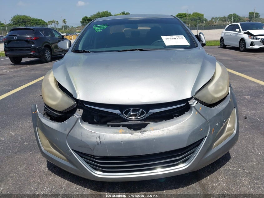 2015 Hyundai Elantra VIN KMHDH4AE7FU419570 IAAI salvage auction — FRONT END, Rebuildable (Florida), sold $1,125 on 2026-07-30 (photo 6)