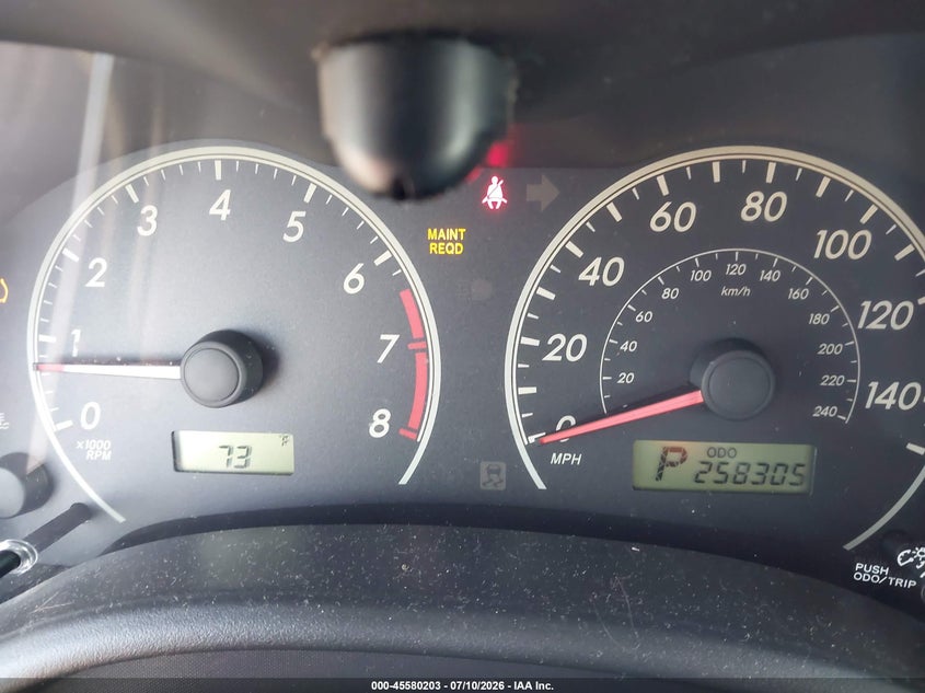 2011 Toyota Corolla VIN JTDBU4EE3B9135786 IAAI salvage auction — LEFT FRONT, Salvage (California), sold $475 on 2026-07-23 (photo 7)