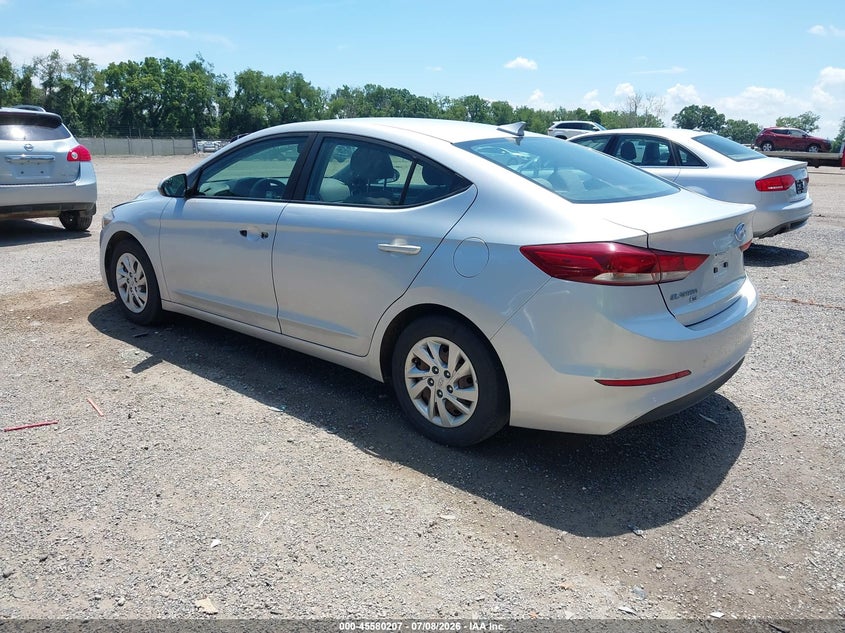 2017 Hyundai Elantra VIN KMHD74LF1HU323669 IAAI salvage auction — THEFT, Salvage Title, sold $1,250 on 2026-07-30 (photo 3)