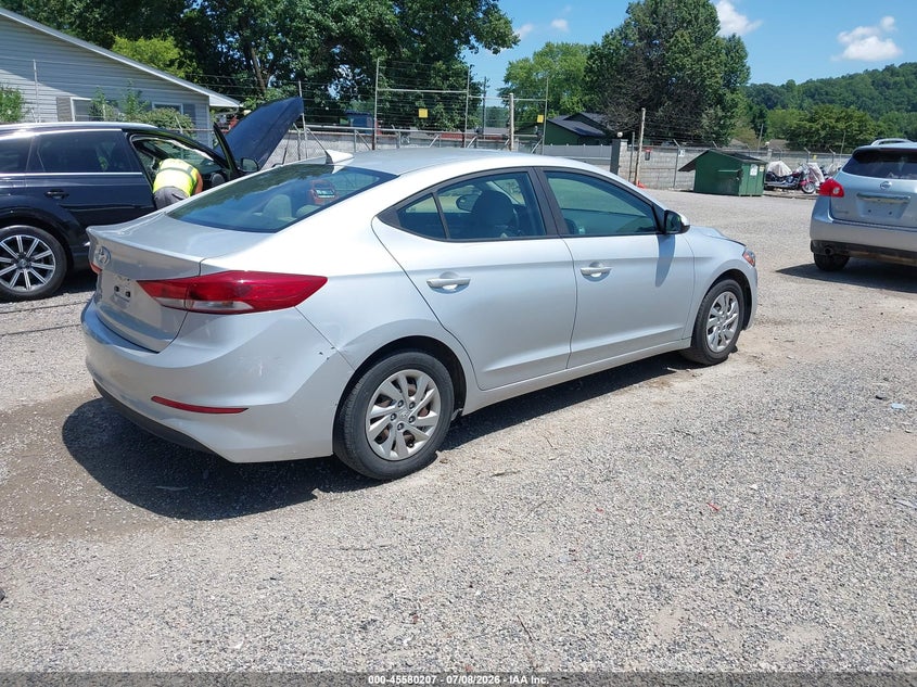 2017 Hyundai Elantra VIN KMHD74LF1HU323669 IAAI salvage auction — THEFT, Salvage Title, sold $1,250 on 2026-07-30 (photo 4)