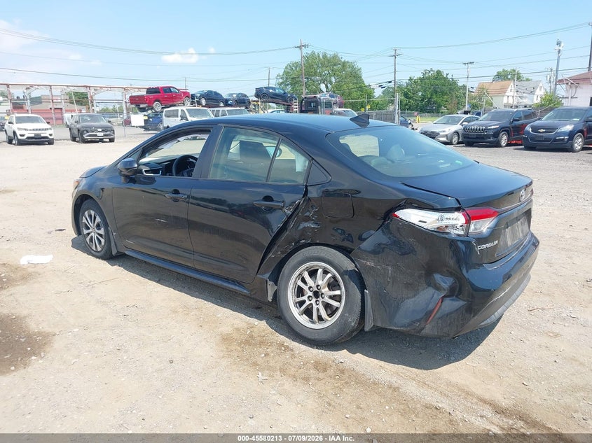 2022 Toyota Corolla VIN JTDEAMDE3NJ050702 IAAI salvage auction — LEFT REAR, Salvage Title, sold $4,550 on 2026-07-22 (photo 3)