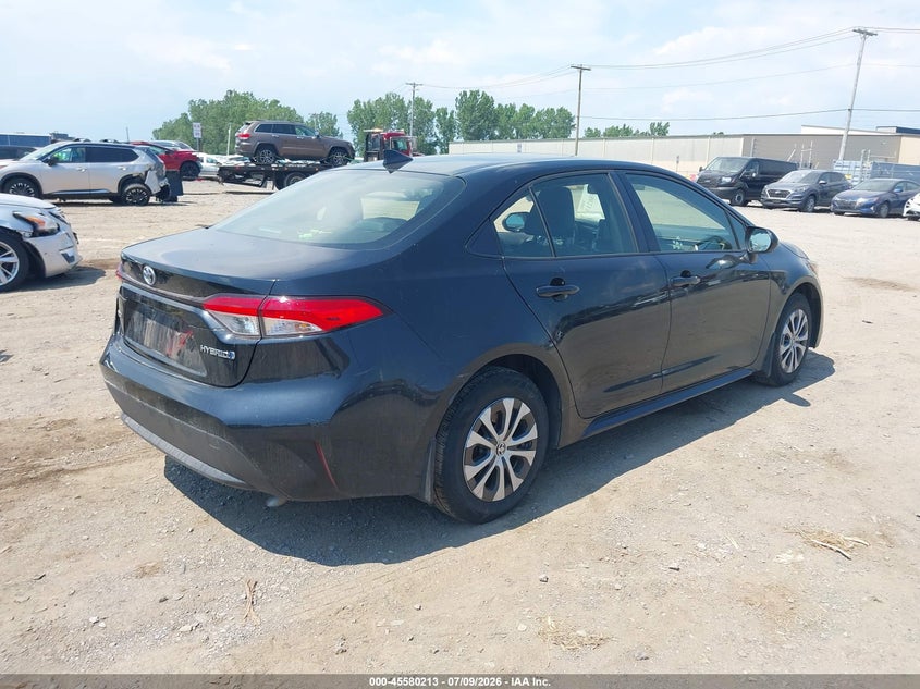 2022 Toyota Corolla VIN JTDEAMDE3NJ050702 IAAI salvage auction — LEFT REAR, Salvage Title, sold $4,550 on 2026-07-22 (photo 4)