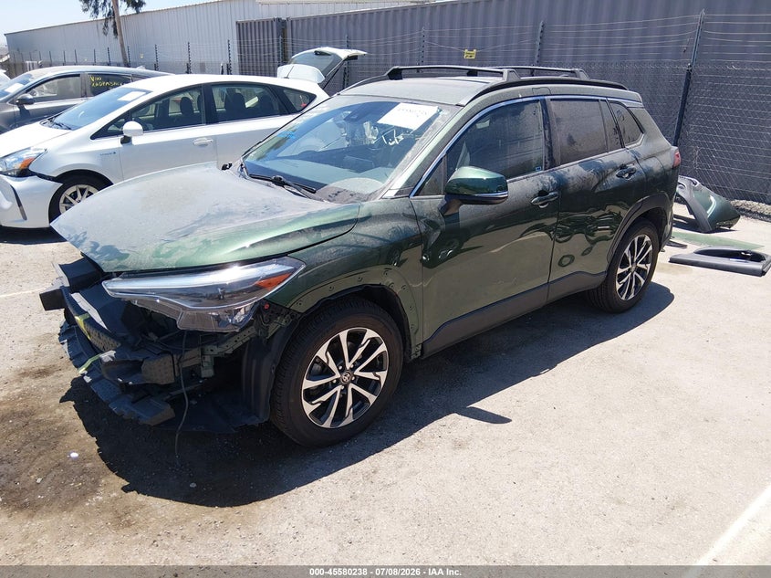 2022 Toyota Corolla cross VIN 7MUDAABG5NV032371 IAAI salvage auction — FRONT END, Salvage (California), sold $5,100 on 2026-07-29 (photo 2)