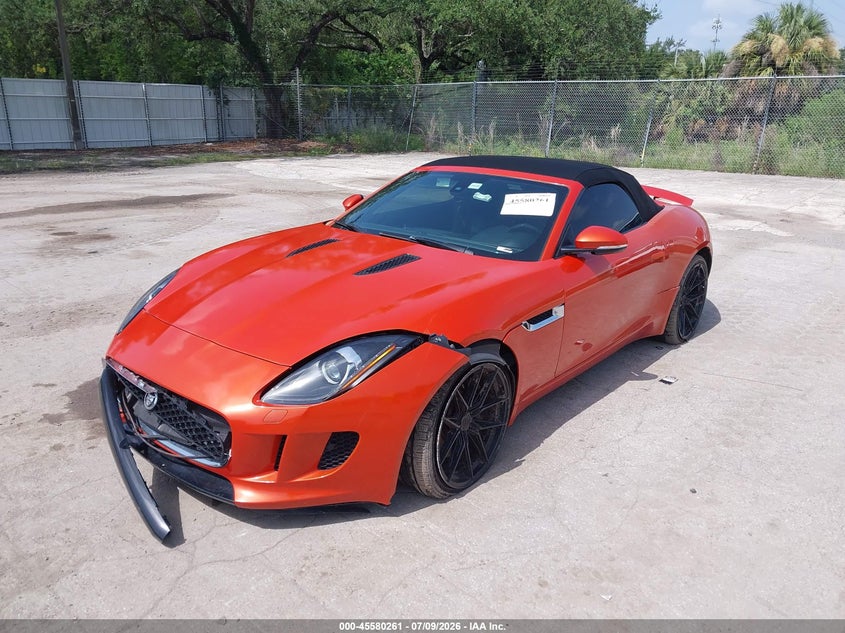 2014 Jaguar F-type VIN SAJWA6E78E8K05401 IAAI salvage auction — FRONT END, Salvage Title, sold $4,450 on 2026-07-19 (photo 2)