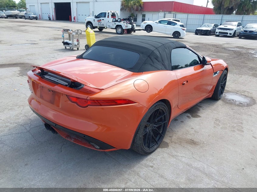 2014 Jaguar F-type VIN SAJWA6E78E8K05401 IAAI salvage auction — FRONT END, Salvage Title, sold $4,450 on 2026-07-19 (photo 4)