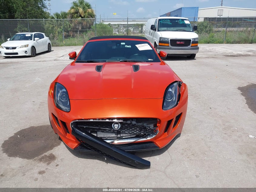 2014 Jaguar F-type VIN SAJWA6E78E8K05401 IAAI salvage auction — FRONT END, Salvage Title, sold $4,450 on 2026-07-19 (photo 6)