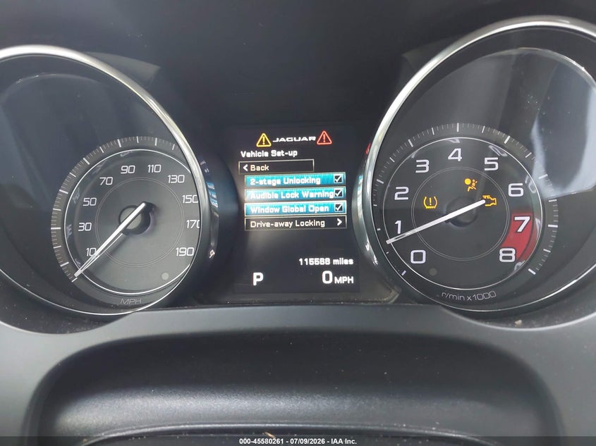 2014 Jaguar F-type VIN SAJWA6E78E8K05401 IAAI salvage auction — FRONT END, Salvage Title, sold $4,450 on 2026-07-19 (photo 7)
