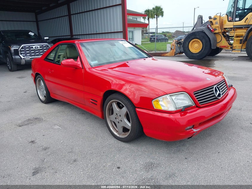 2002 Mercedes-benz Sl-class VIN WDBFA68F32F201019 IAAI salvage auction — NORMAL WEAR, Clear (Florida), sold $7,200 on 2026-07-29 (photo 1)