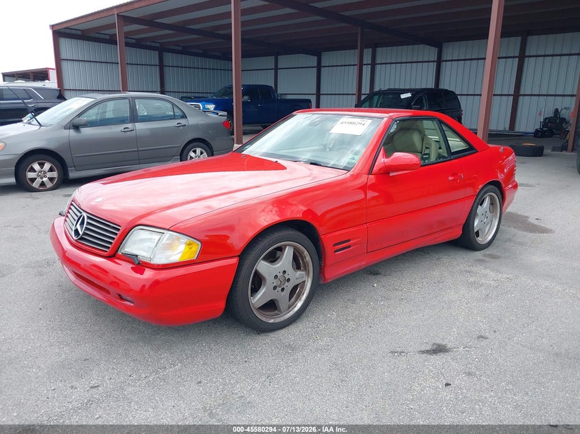 2002 Mercedes-benz Sl-class VIN WDBFA68F32F201019 IAAI salvage auction — NORMAL WEAR, Clear (Florida), sold $7,200 on 2026-07-29 (photo 2)