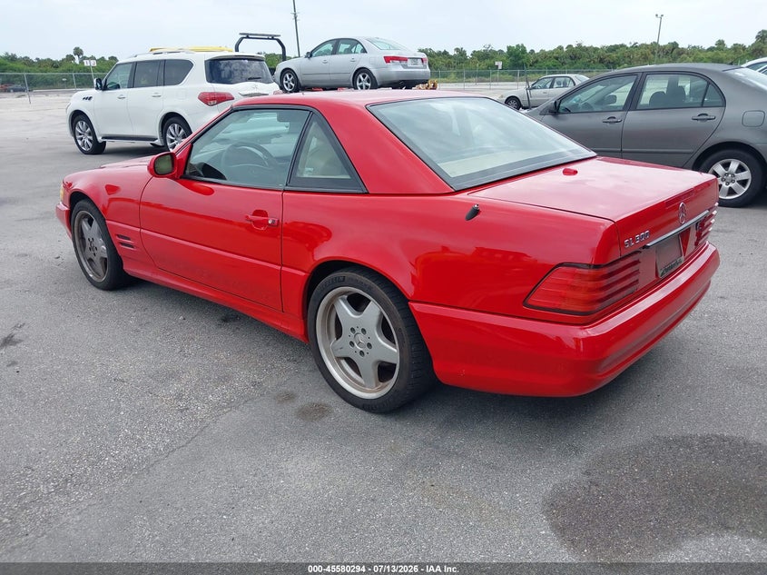 2002 Mercedes-benz Sl-class VIN WDBFA68F32F201019 IAAI salvage auction — NORMAL WEAR, Clear (Florida), sold $7,200 on 2026-07-29 (photo 3)