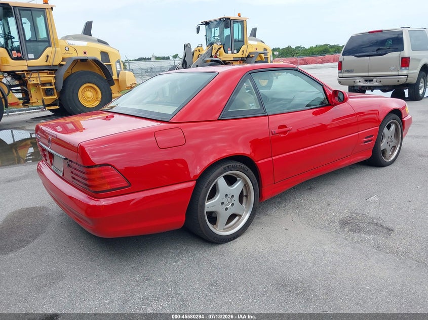 2002 Mercedes-benz Sl-class VIN WDBFA68F32F201019 IAAI salvage auction — NORMAL WEAR, Clear (Florida), sold $7,200 on 2026-07-29 (photo 4)