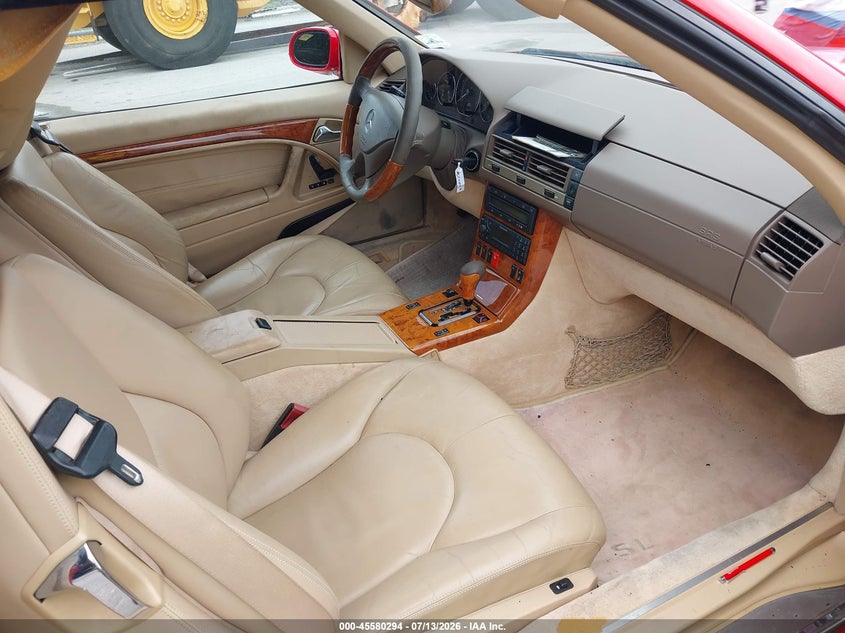 2002 Mercedes-benz Sl-class VIN WDBFA68F32F201019 IAAI salvage auction — NORMAL WEAR, Clear (Florida), sold $7,200 on 2026-07-29 (photo 5)