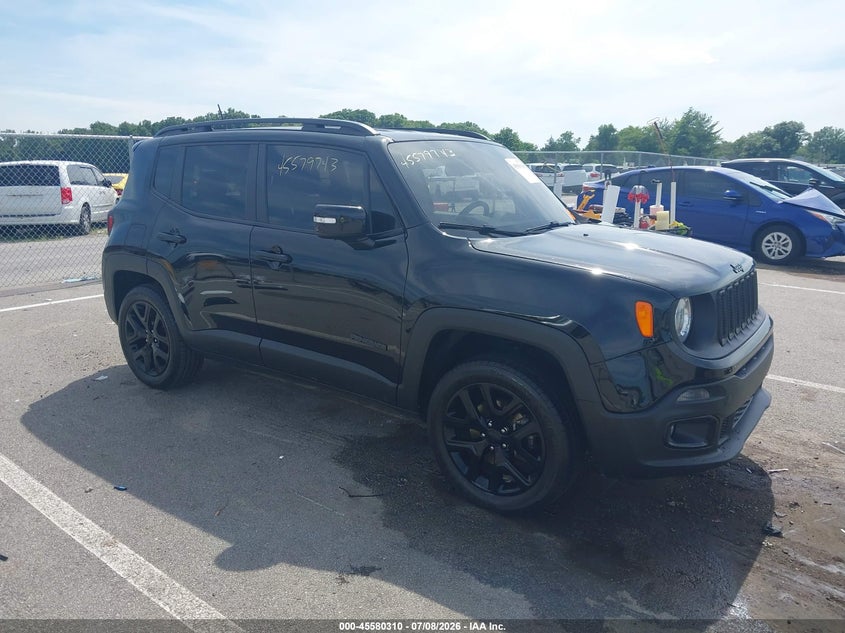 2018 Jeep Renegade VIN ZACCJBBBXJPJ09045 IAAI salvage auction — REAR END, Salvage Title, sold $3,850 on 2026-08-07 (photo 1)