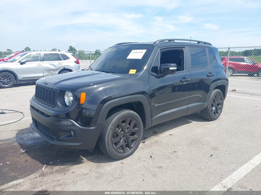 2018 Jeep Renegade VIN ZACCJBBBXJPJ09045 IAAI salvage auction — REAR END, Salvage Title, sold $3,850 on 2026-08-07 (photo 2)