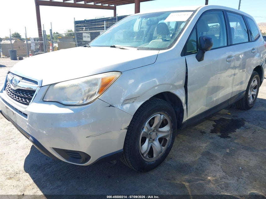 2014 Subaru Forester VIN JF2SJAAC9EH419012 IAAI salvage auction — LEFT FRONT, Salvage (California), sold $1,500 on 2026-07-23 (photo 6)
