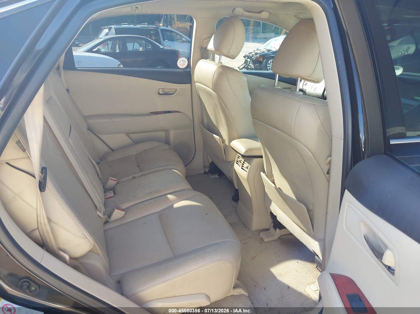 2011 Lexus Rx VIN 2T2BK1BA7BC099578 IAAI salvage auction — FRONT & REAR, Salvage - Greater Than 75% (Maryland), sold $2,350 on 2026-07-31 (photo 8)