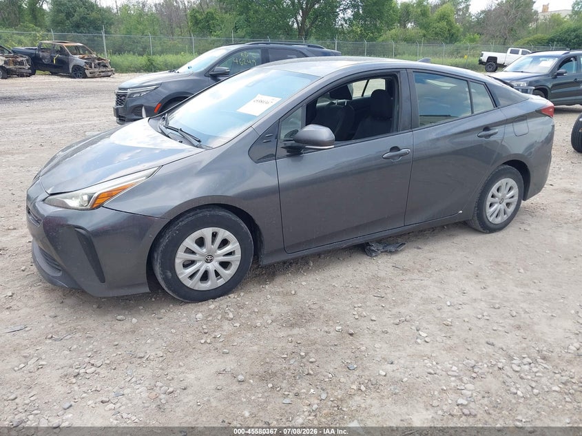2019 Toyota Prius VIN JTDKARFU6K3090468 IAAI salvage auction — HAIL, Clear (Wisconsin), sold $4,900 on 2026-07-30 (photo 2)