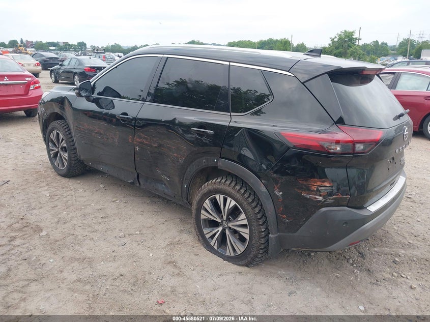2021 Nissan Rogue VIN 5N1AT3BB6MC802967 IAAI salvage auction — LEFT & RIGHT, Salvage Title, sold $7,100 on 2026-08-21 (photo 3)