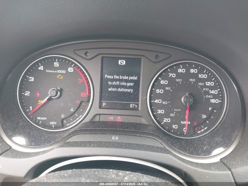2019 Audi A3 VIN WAUBEGFF5KA115752 IAAI salvage auction — FRONT END, Wait Title, sold $7,575 on 2026-08-14 (photo 7)