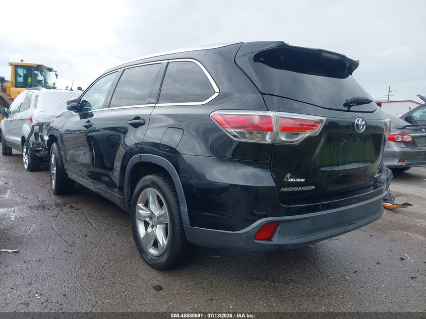 2014 Toyota Highlander VIN 5TDYKRFH7ES017963 IAAI salvage auction — FRONT END, Salvage Title, sold $7,600 on 2026-08-02 (photo 3)