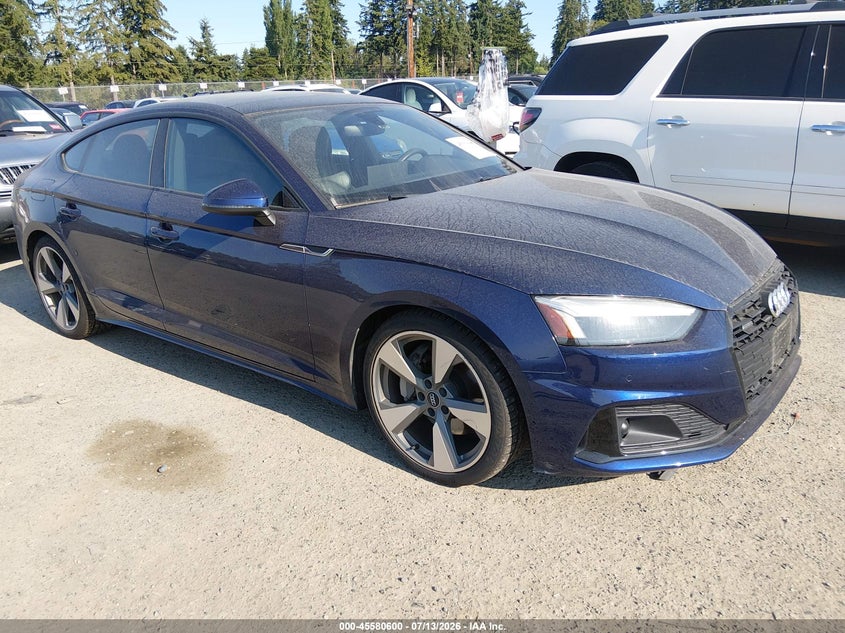 2020 Audi A5 VIN WAUCNCF57LA003556 — IAAI salvage auction photo