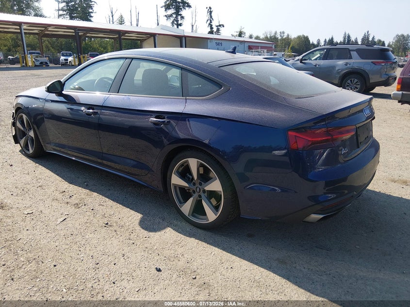 2020 Audi A5 VIN WAUCNCF57LA003556 IAAI salvage auction — LEFT FRONT, Bill Of Sale (Washington), sold $13,400 on 2026-07-22 (photo 3)