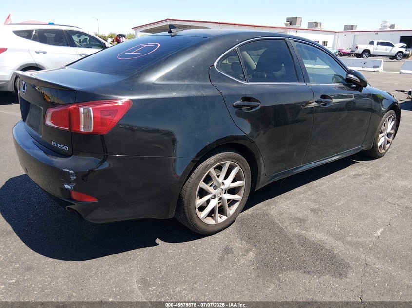 2011 Lexus Is 250 VIN JTHBF5C24B5151929 IAAI salvage auction — NORMAL WEAR, Clear (California), sold $100 on 2026-07-24 (photo 4)