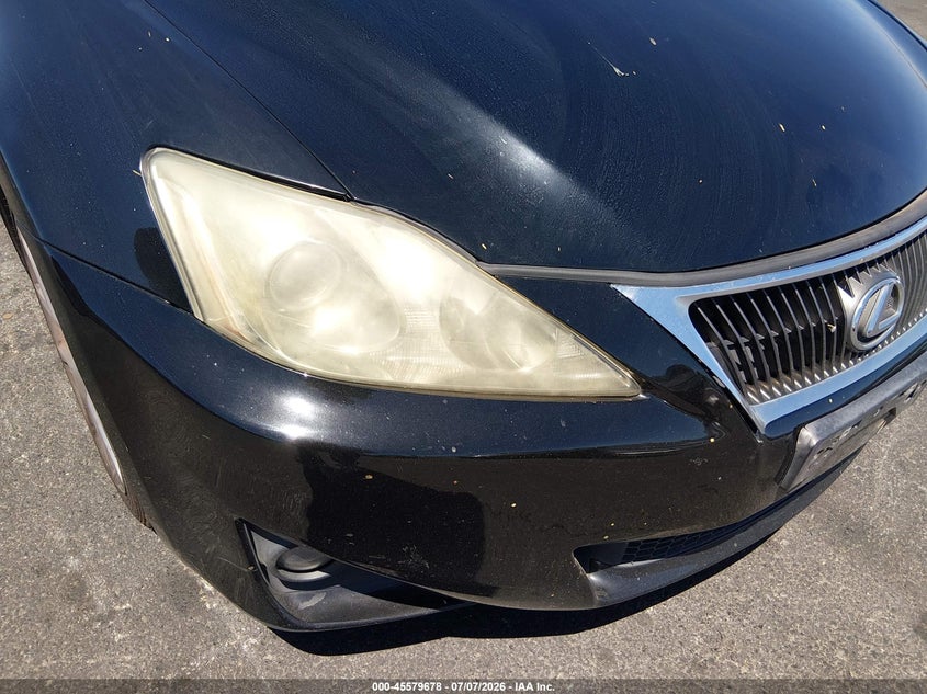 2011 Lexus Is 250 VIN JTHBF5C24B5151929 IAAI salvage auction — NORMAL WEAR, Clear (California), sold $100 on 2026-07-24 (photo 6)
