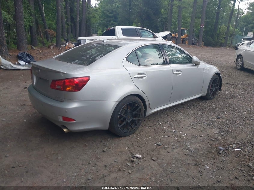 2007 Lexus Is VIN JTHBE262172008426 IAAI salvage auction — NORMAL WEAR, Clear (Virginia), sold $1,375 on 2026-07-28 (photo 4)