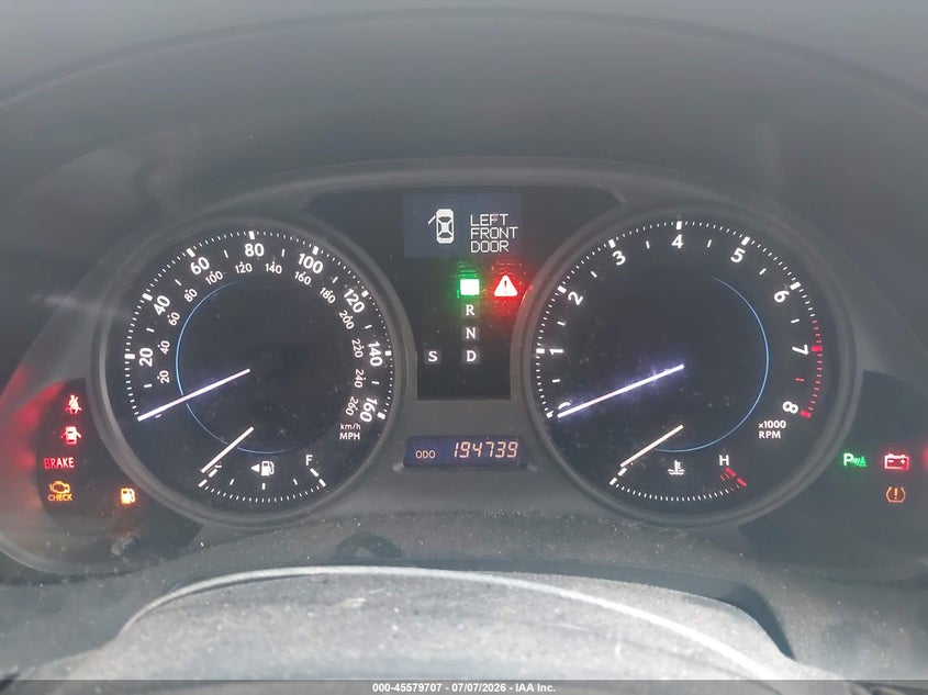 2007 Lexus Is VIN JTHBE262172008426 IAAI salvage auction — NORMAL WEAR, Clear (Virginia), sold $1,375 on 2026-07-28 (photo 7)