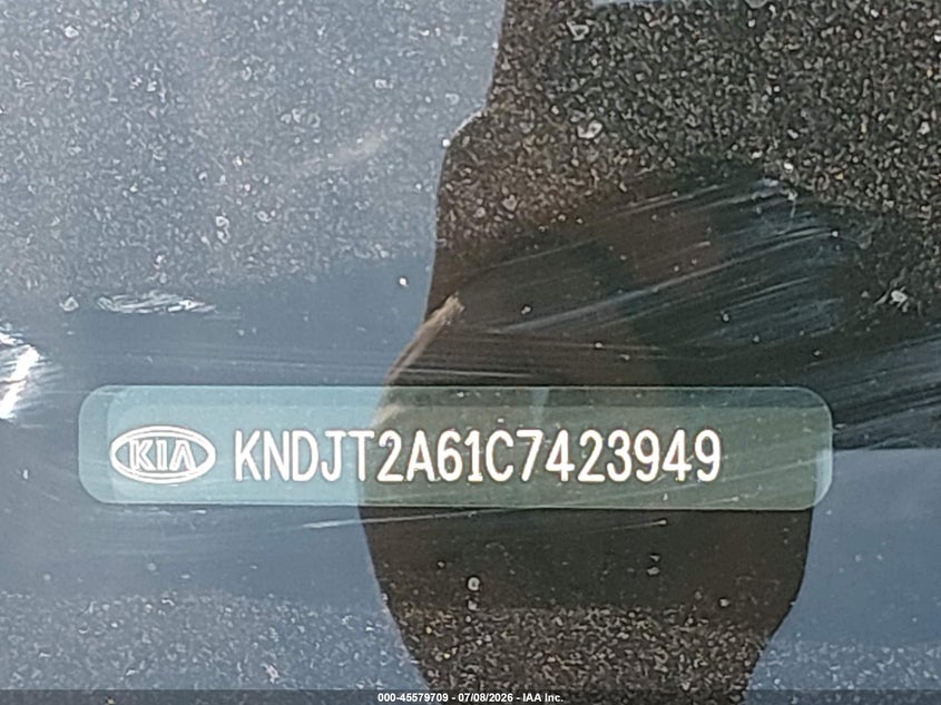 2012 Kia Soul VIN KNDJT2A61C7423949 IAAI salvage auction — SIDE, Salvage Title, sold $700 on 2026-07-28 (photo 9)