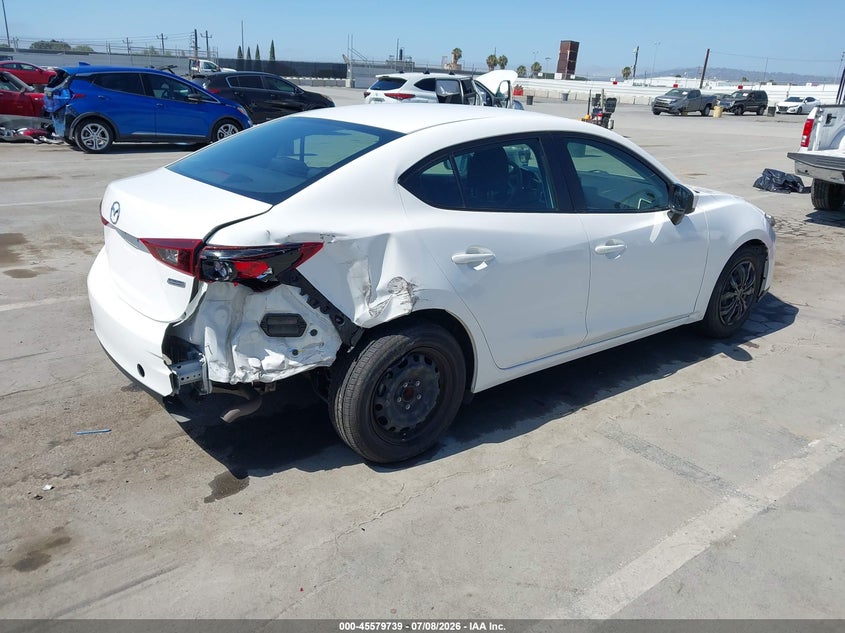 2017 Mazda 3 VIN 3MZBN1U79HM107030 IAAI salvage auction — REAR END, Salvage Title, sold $3,000 on 2026-08-21 (photo 4)