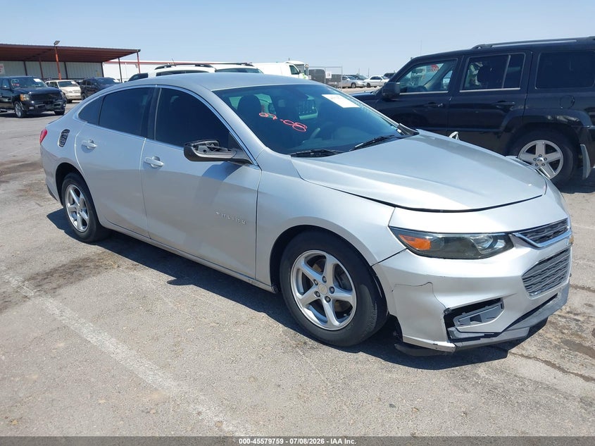 2018 Chevrolet Malibu VIN 1G1ZB5ST3JF131579 IAAI salvage auction — LEFT FRONT, Salvage (Texas), sold $1,400 on 2026-08-01 (photo 1)