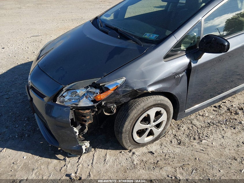 2015 Toyota Prius VIN JTDKN3DU3F1906350 IAAI salvage auction — LEFT FRONT, Salvage (Pennsylvania), sold $2,400 on 2026-07-31 (photo 6)